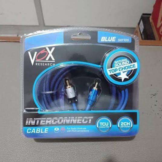 Promo Rca cable Vox Blue Series 1 meter , kabel rca OFC 1M vox research Diskon