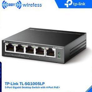 TPLink TL-SG1005LP 5 Port Gigabit Desktop Switch with 4-Port PoE+