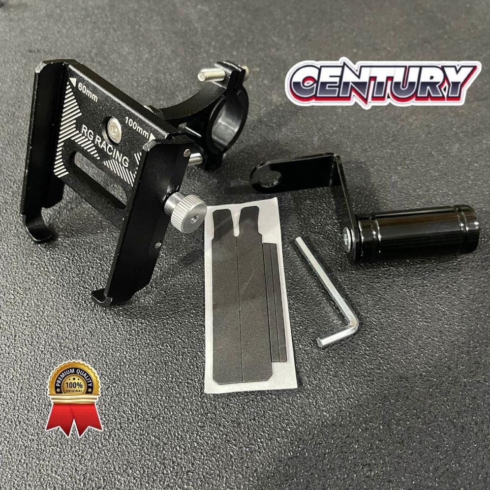 favorit holder phone holder hp sepeda motor alumunium alloy tempat hp dudukan hp sepeda motor holder