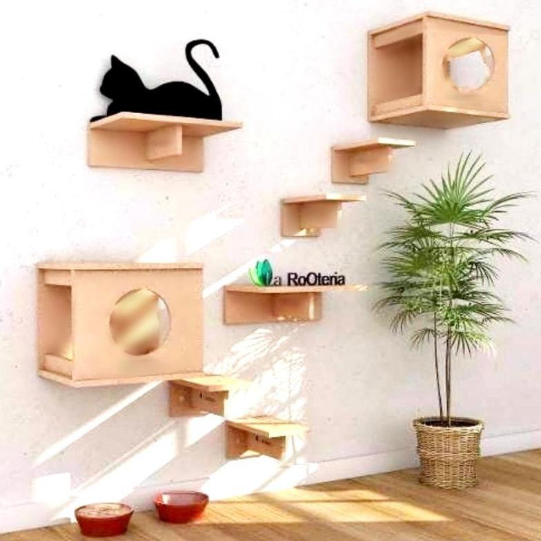 READYY READY Cat Playground | Cat Box | Kotak Kucing | Kandang Kucing Kayu | Mainan Kucing |