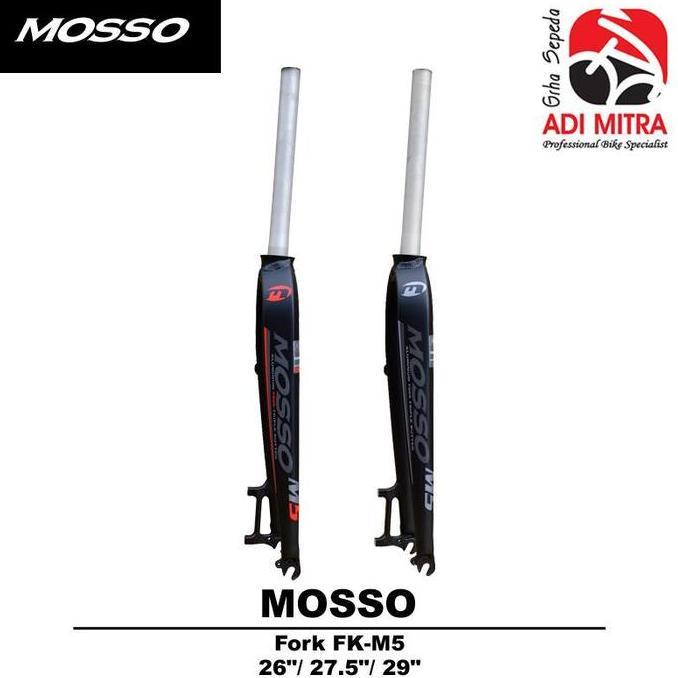 Promo Mosso M5 Fork Rigid Disc Brake Fork Sepeda 26 / 27.5 / 29 Inch Diskon