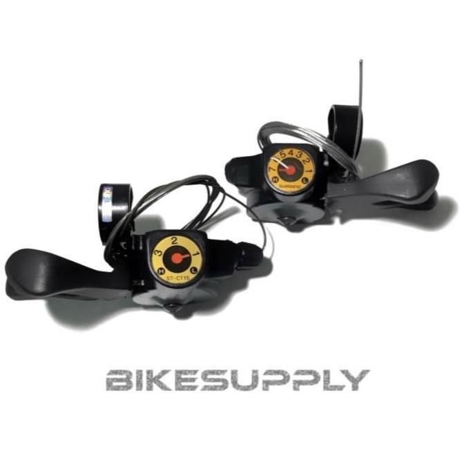 Promo Shifter Operan Sepeda Shimano Altus 3 x 7 Speed SC - CT15 Via Japan Vintage NOS Jadul Diskon