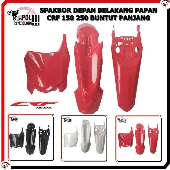 Promo SPAKBOR SET DEPAN BELAKANG PAPAN NOMOR CRF 150 250 MOTOR CROSS TRAIL Diskon