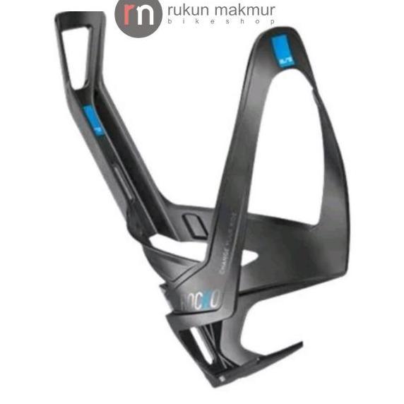 Promo Elite Cycling Water Bottle Cage ROCKO Carbon Lightweight - Black Blue - Cagak Botol Minum Sepe