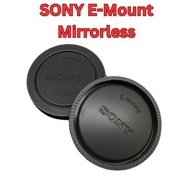 BODY CAP Camera & REAR CAP Lensa, Tutup Body Kamera Mirrorless DSLR & Tutup Belakang Lens SONY E, FU