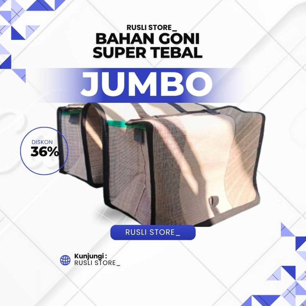 ORIGINAL TAS MOTOR/TAS OBROK/TAS KURIR/TAS KANDEK /TAS.UKURAN JUMBO/BAHAN GONI/TEBAL/ KUAT & TAHAN L