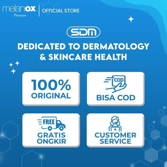 Langsung- Melanox Premium Whitening Serum 15Ml Mencerahkan Wajah Membantu Menyamarkan Flek Hitam Pad