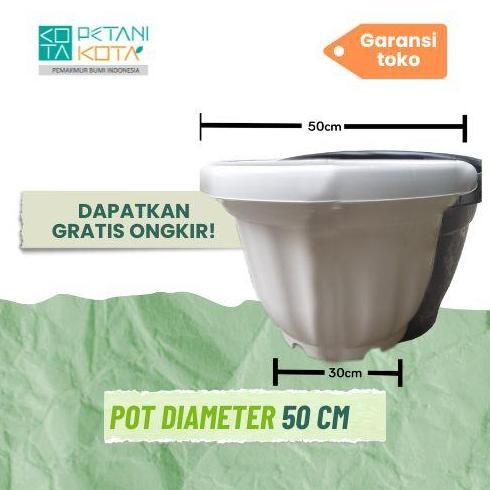 Silvergarden- Lokasi Pondok Gede Grosir Pot 50 Cm Hitam Bunga Tambulapot