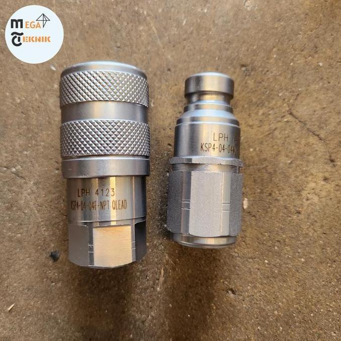 NEW Quick Coupler Hydraulic 1/4" Flat Face / Quick Coupling 1/4"Flat Face