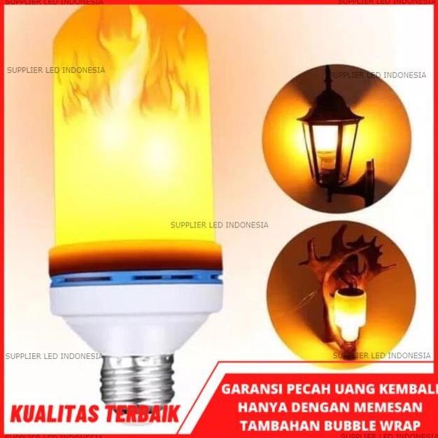 Lansungkirim- Lampu Led Api 9 Watt ( 3Watt + 3Watt + 3Watt) / Lampu Dekorasi Cafe / Led Flame Fire