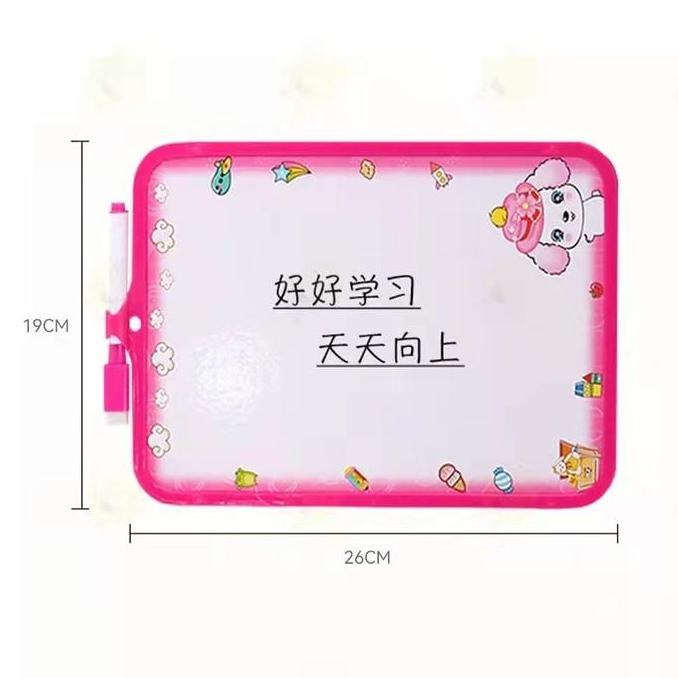 Playing- Papan Tulis Mini / Whiteboard Mini Karakter - Papan Tulis Anak Kecil