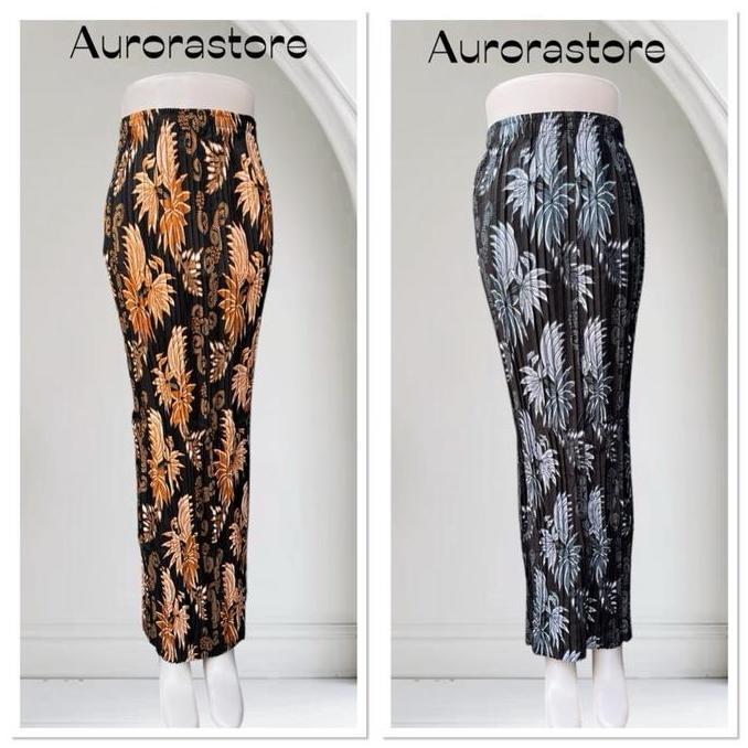 DS316 - ROK PLISKET MOTIF CERI BAWAHAN KEBAYA ROK PESTA KONDANGAN BAWAHAN WISUDA JUMBO BATIK MODERN 