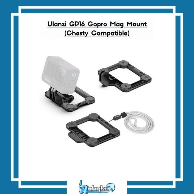 TERBARU - Ulanzi GP16 Gopro Mag Mount (Chesty Compatible)