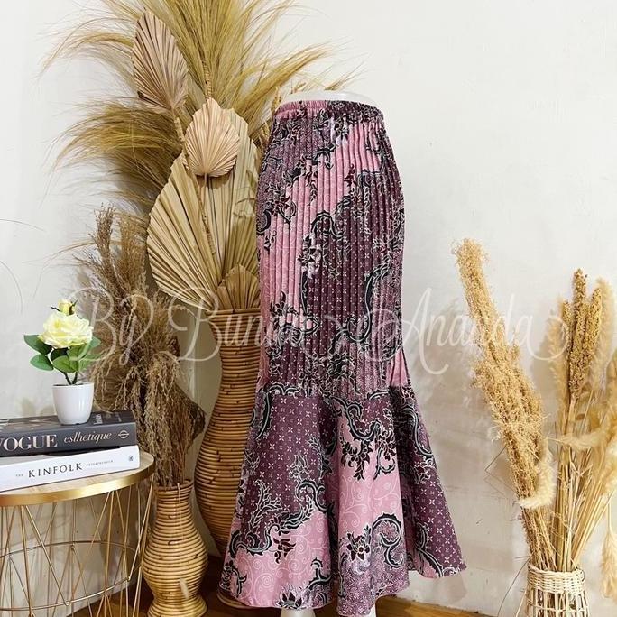 DR267 - ROK DUYUNG BATIK / ROK BATIK DUYUNG / ROK BATIK PLISKET DUYUNG KONDANGAN MEWAH Wanita Panjan