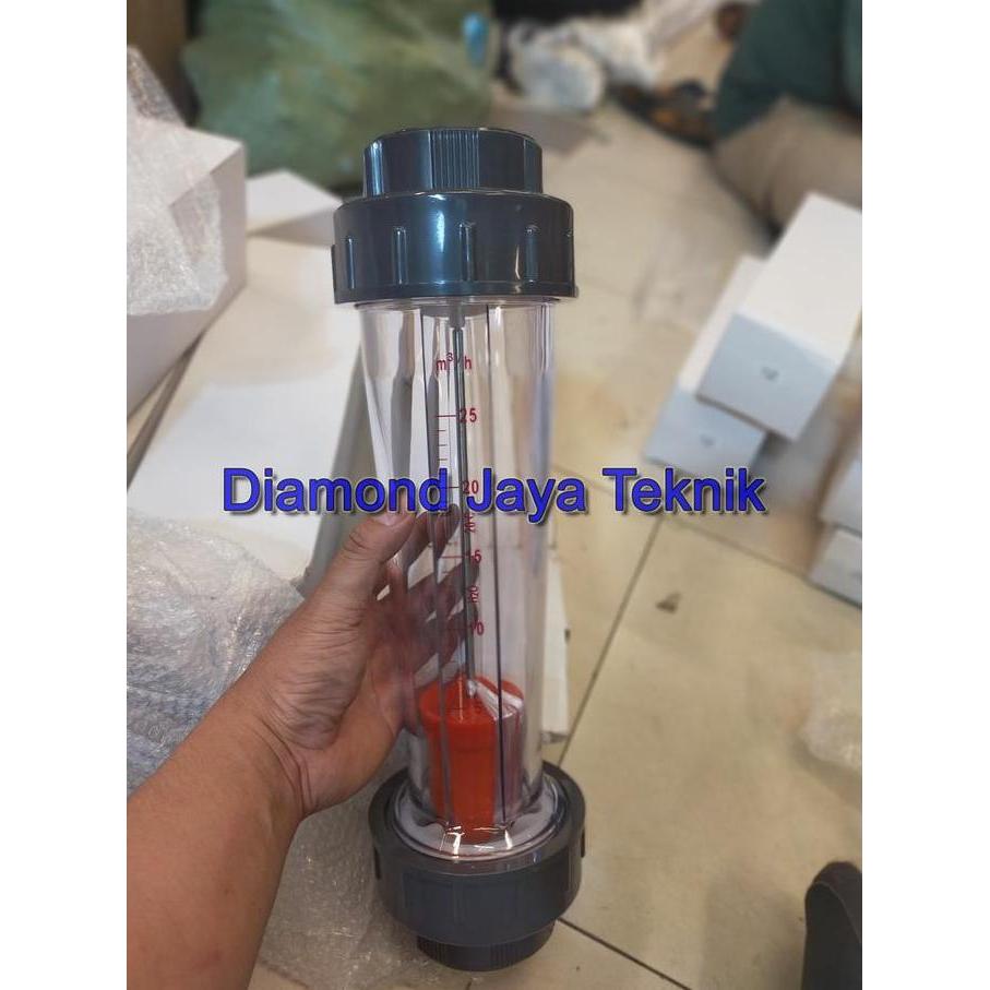 Flow Meter Rotameter 5 sd 25 m3 meter kubik /  Rotameter 2" Inch / Rotameter LZS65 Plastic Tube 2" I