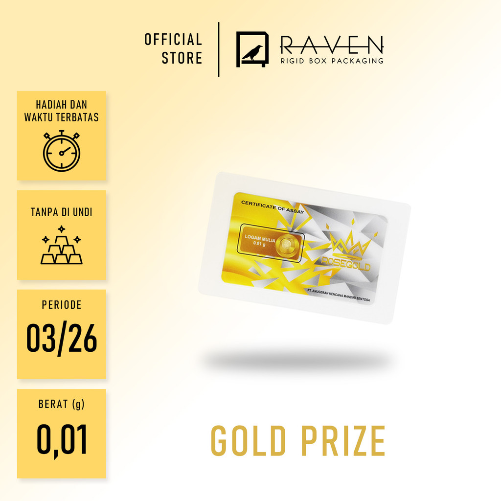 [TIDAK UNTUK DIJUAL] Logam Mulia 0,01 gr : Hard box / Rigid box / Premium / Saffiano / Luxury / Mewa