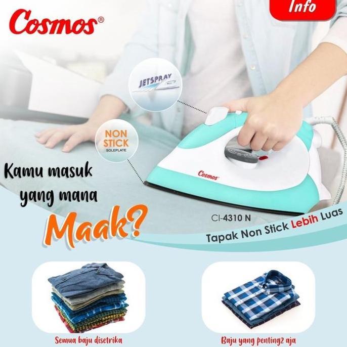 COSMOS SETRIKA CI4310 N / CI-4310 N / CI 4310 N (400W) GARANSI RESMI