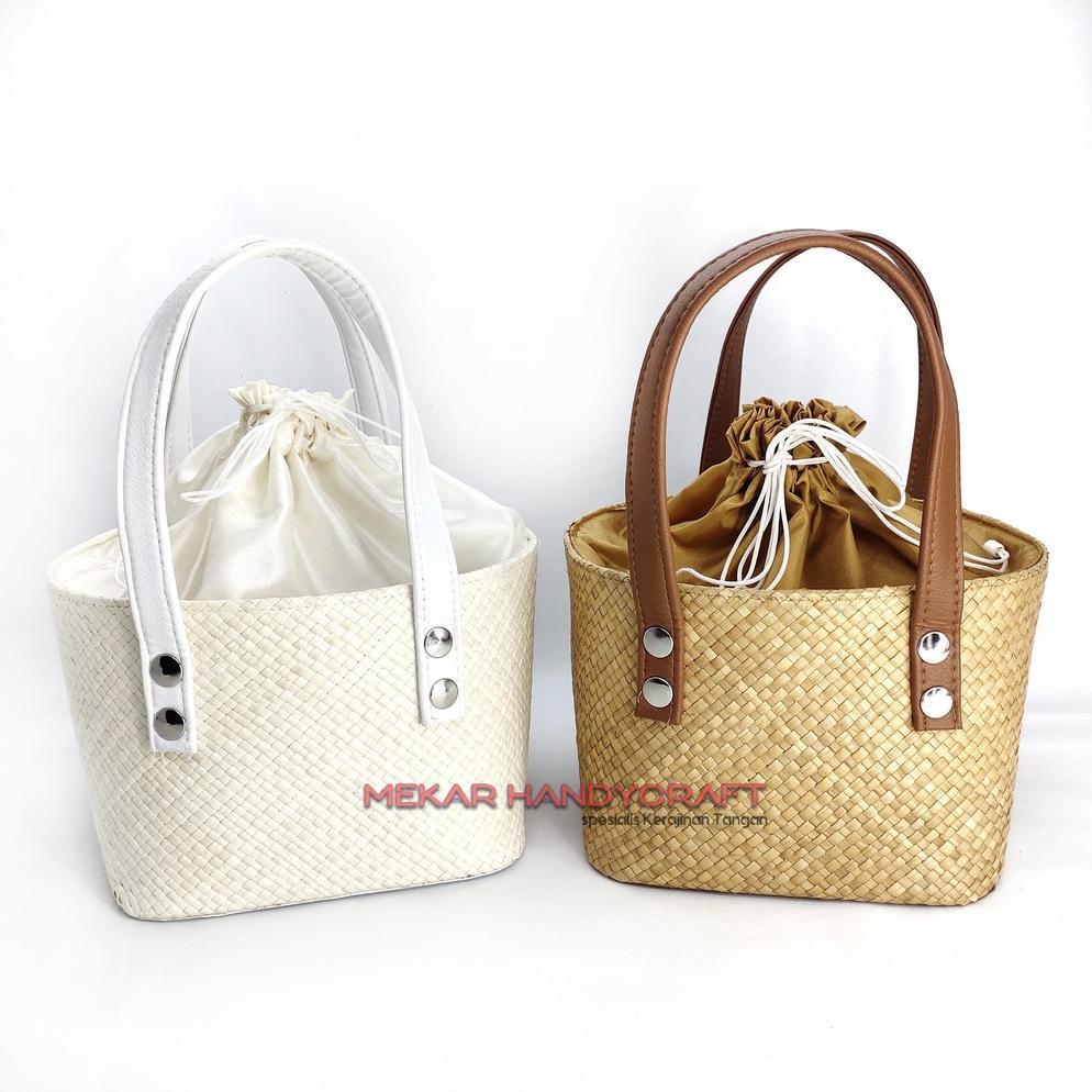 Readyy Tas Jinjing Parcel Anyaman Pandan Tradisional Sintetis