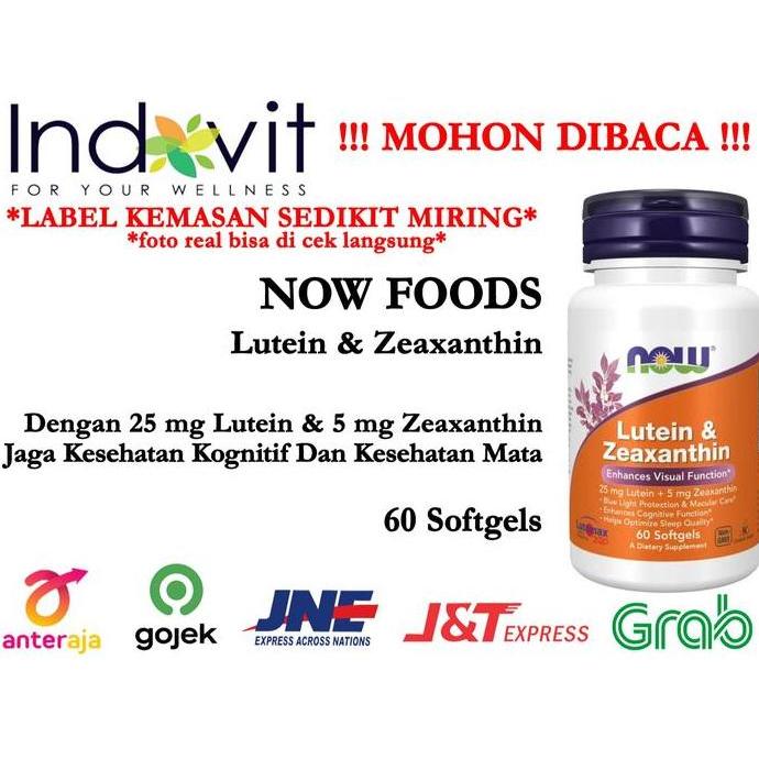 Now Food Lutein Zeaxanthin 60 Softgels Now Lutein ORI USA