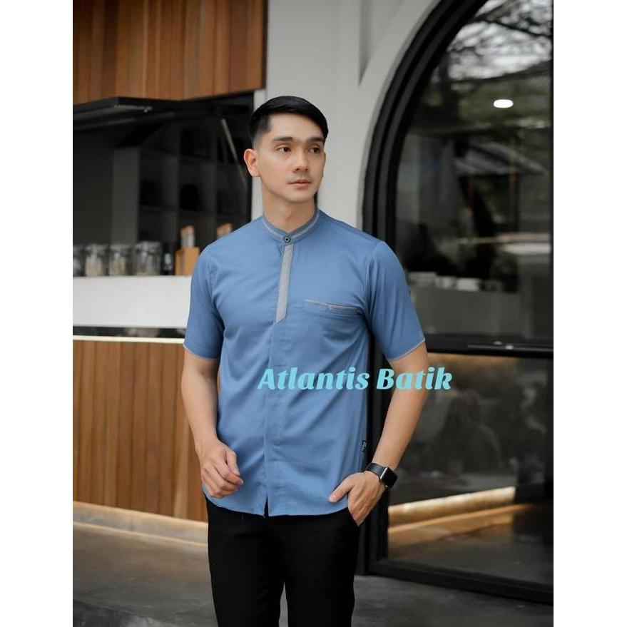 Baju Koko Couple Pria Dewasa Anak Terbaru Kain Toyobo Batik Kurta