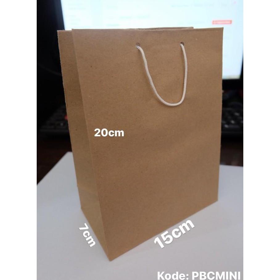 paperbag polos kecil / paper bag coklat