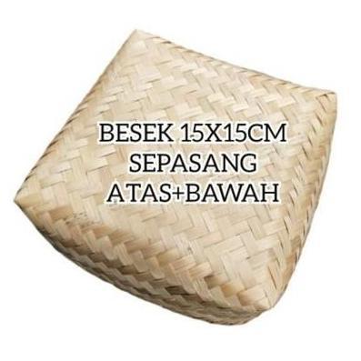 Besek bambu 20x20 sepasang murah