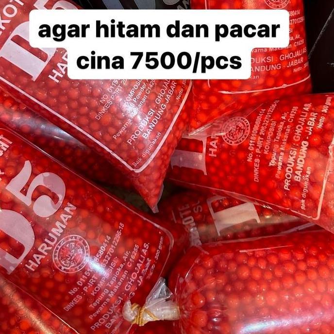 sekoteng bulat/pacar cina mutiara/bungkus