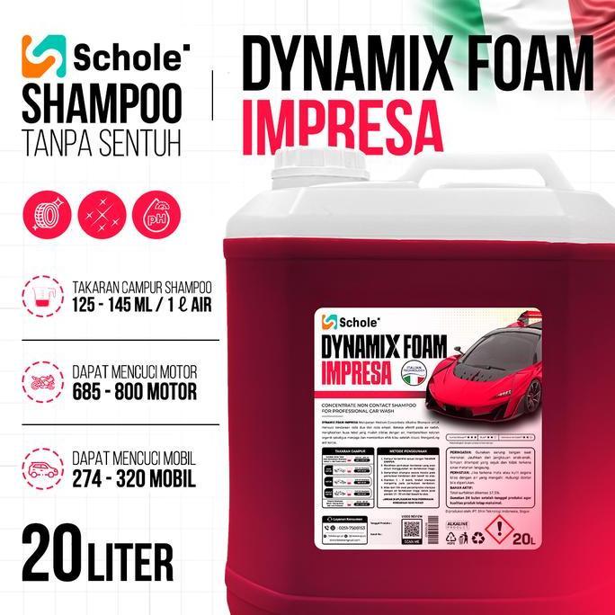 SCHOLE DYNAMIX FOAM IMPRESA 20 LITER - TOUCHLESS SHAMPOO ORIGINAL DAN TERPERCAYA