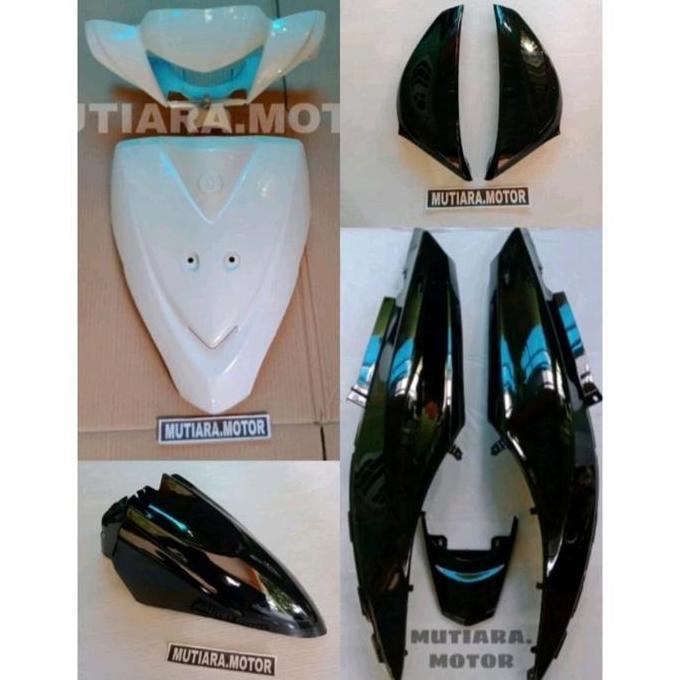 Full Set Body Halus Yamaha Mio Mio Gt warna hitam putih