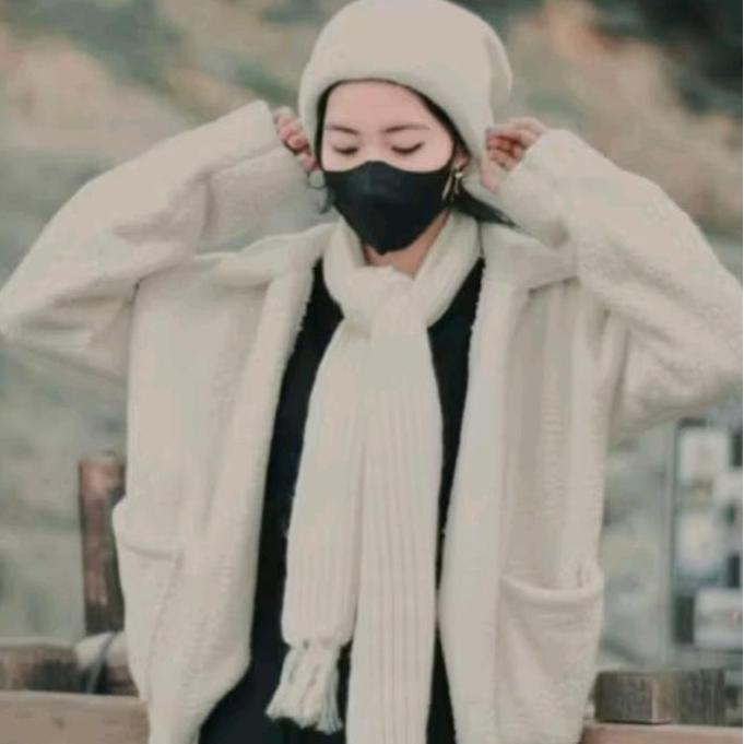 Set Kupluk dan Syal Bromo Satu paket Topi Rajut Dieng Tebal Hangat Musim Dingin Pria Wanita Murah