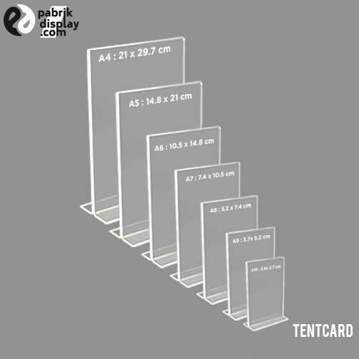 Akrilik Display Brosur/ Akrilik display price / Akrilik tent card f4 murah