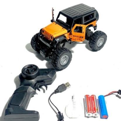NEW DEALS MOBIL JEEP REMOTE CONTROL RC OFFROAD 1:20 ANTI AIR DENGAN EFEK ASAP, LAMPU LED & BAN KARET