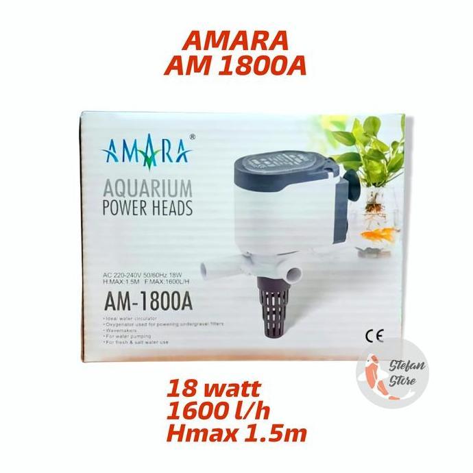 AMARA AM 1800 A POWER HEAD POMPA CELUP AQUARIUM AMARA 1800A AMARA 1800