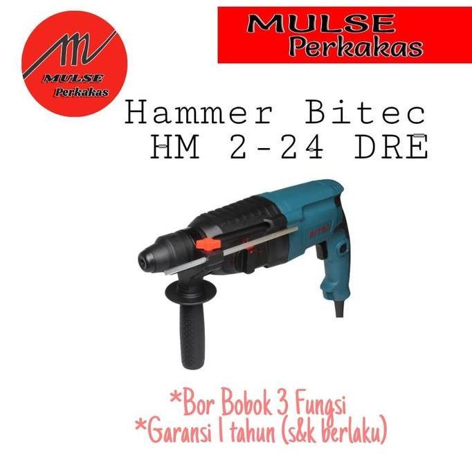 Mesin Bor Beton 3Fungsi/ Rotary Hammer Bitec HM 2-24 DRE