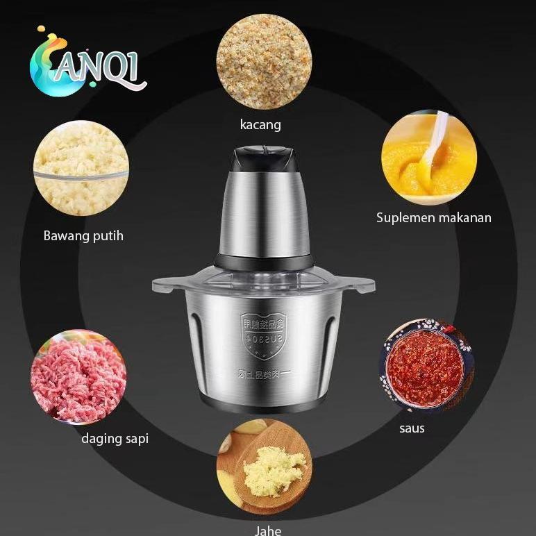 Discount CL - BLENDER DAGING STAINLESS 2L / CHOPPER BLENDER DAGING PENGGILING / MEAT BLENDER ELEKTRI