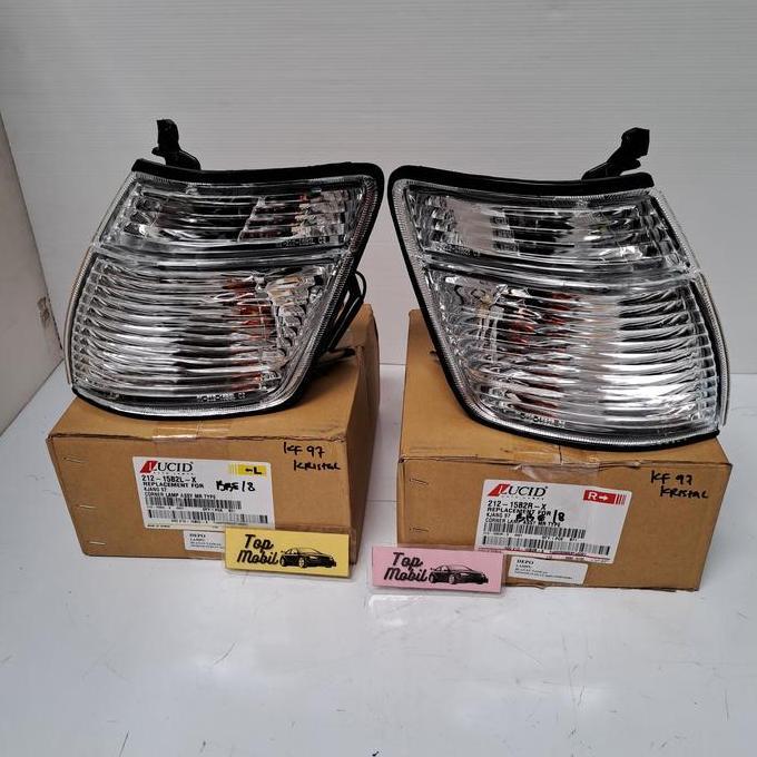 BARAZA Lampu sen depan Kijang Kapsul 1997-1999 Kristal 212-15B2 -X merk Lucid