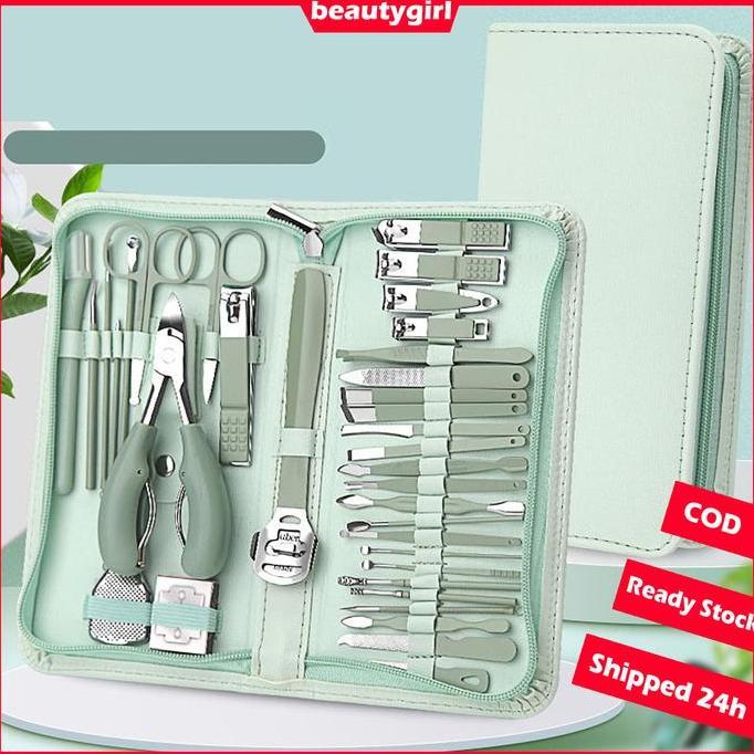 CIARY Potongan Kuku 1 Set Gunting Kuku Baja Tahan Karat 35 Buah untuk Alat Canteng Kuku 1 Pcs Perawa