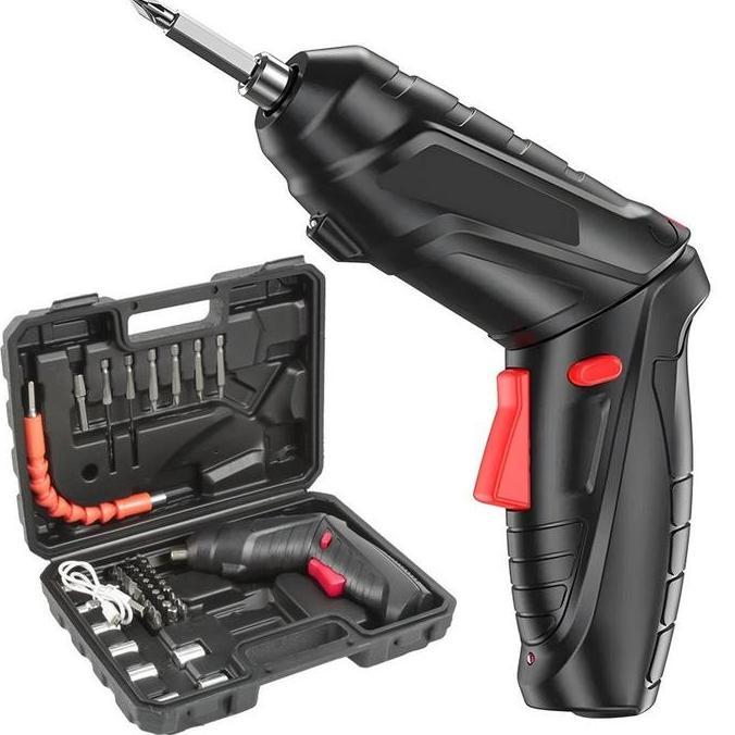 CIARY Set Lengkap Obeng Listrik / Mesin Bor Listrik Bor Baterai Tangan Tanpa Kabel Cordless Screwdri