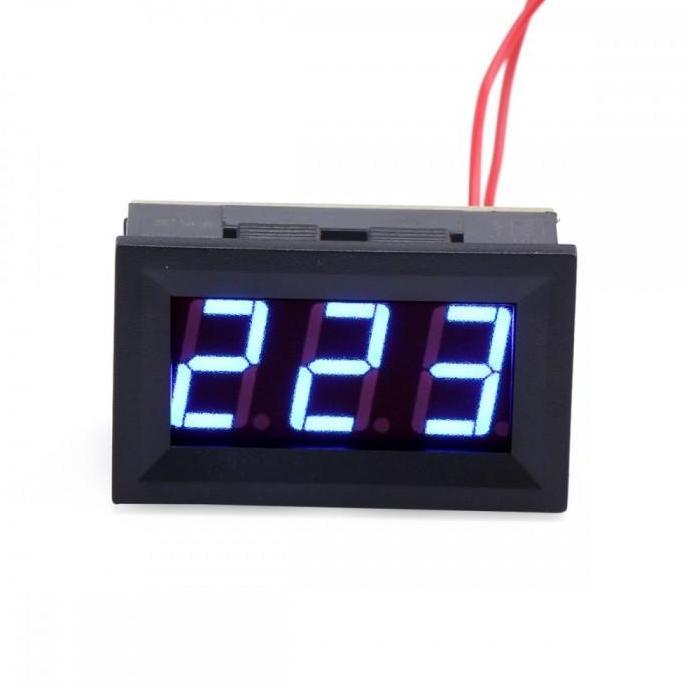 Voltmeter Volt Meter AC Digital 220V 220 v Biru Blue Listrik PLN