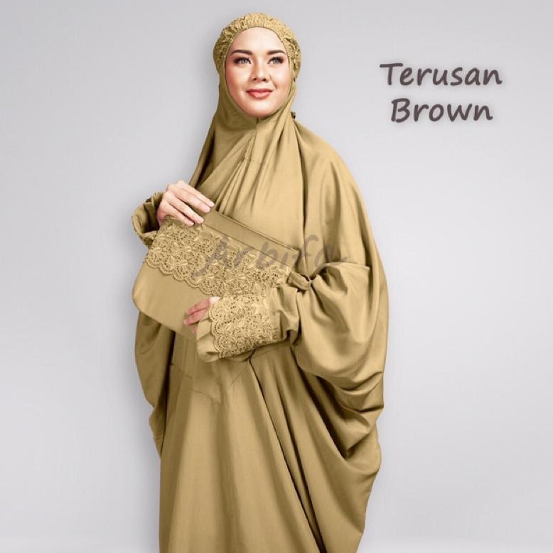 Flash Sale Mukena Siti Khadijah Terusan Katun Bordir Khodijah Dewasa Pasteleena Original/Promo