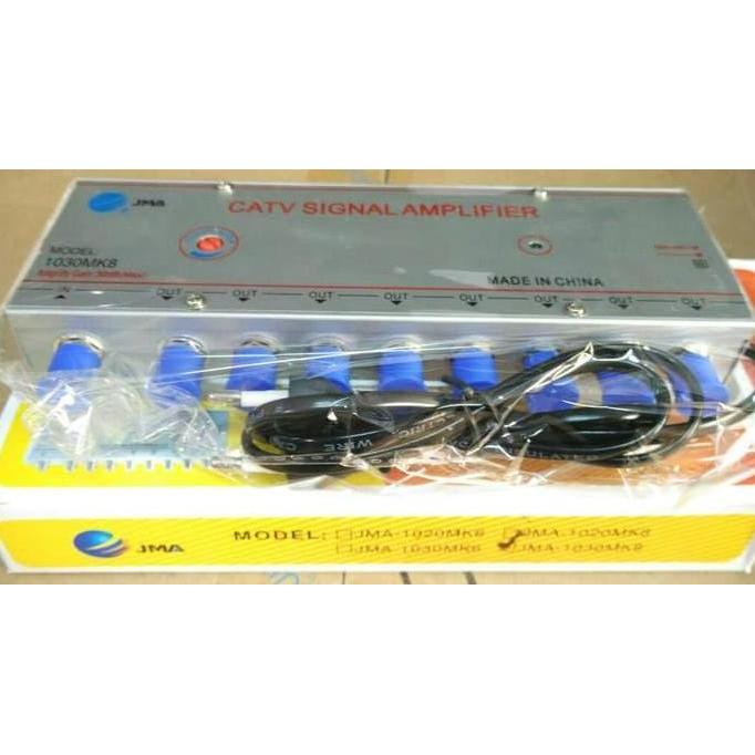 Grosir catv signal amplifier booster 8 way 30dbi Keren KAR