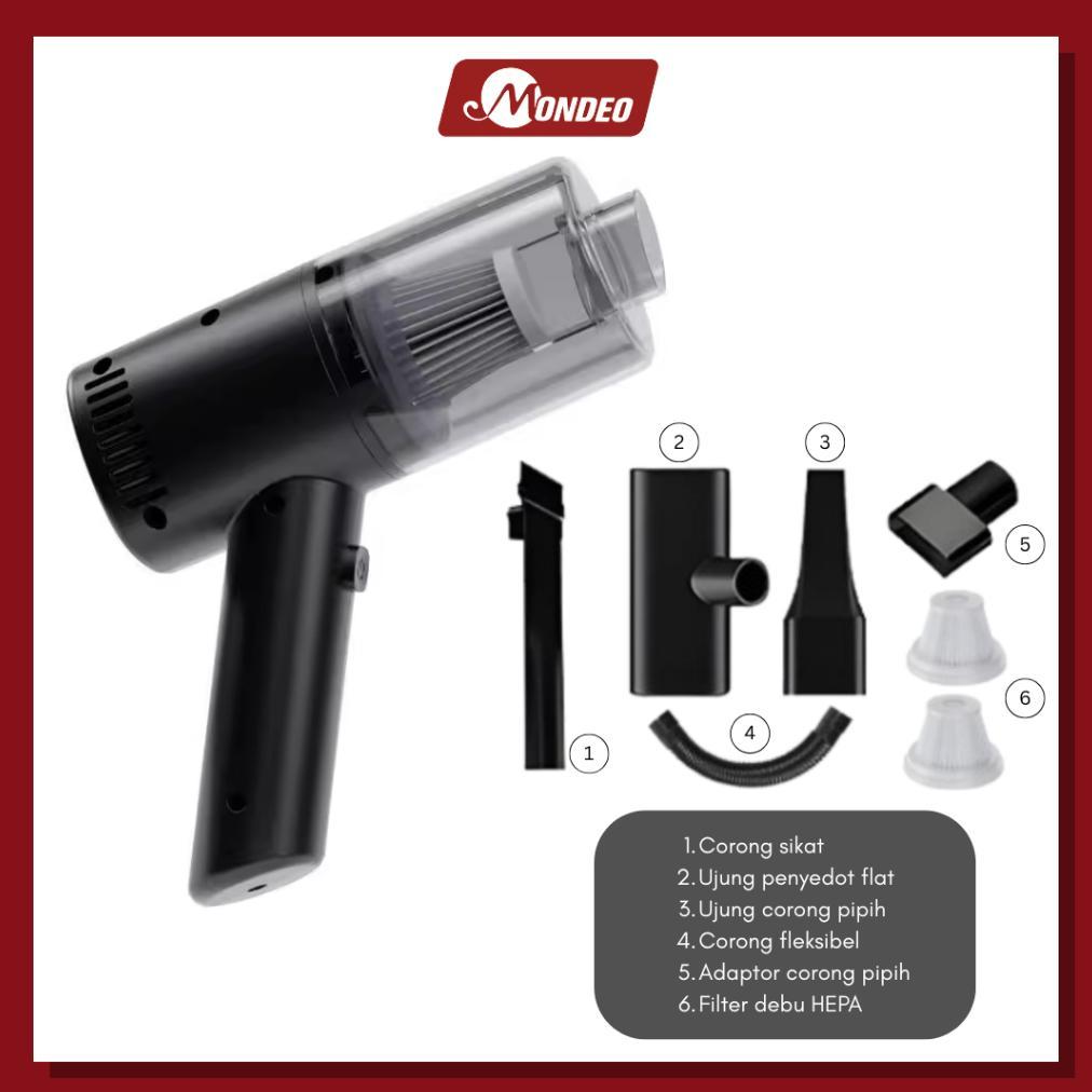 TERMURAH [ Mondeo ] Vacuum Cleaner 998000PA Vakum 5 IN1 Penghisap Debu Mobil Wireless Kasur Penyedot