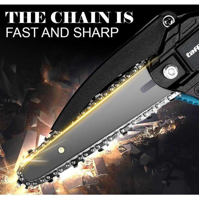 Gergaji Mesin Mini Chainsaw Mini Cas Pemotong Kayu Portable Cordless