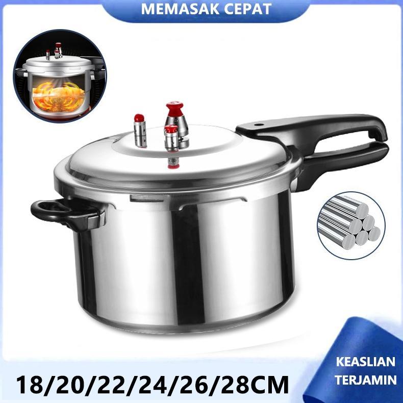 Lekepu PRESTO Stock Pot HAPPY CALL 3L 4L 6L 8L 10L 12L 15L 18L WITH STEAMER Alumunium Serbaguna anti