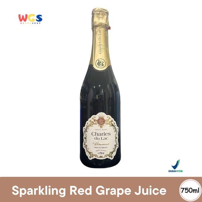 jihan_varah2 - charles du lac sparkling red grape 750ml minuman anggur merah non alkohol elegan & pr