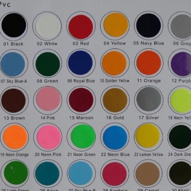 TERMURAH - polyflex pvc korea roll warna 1-17 premium quality