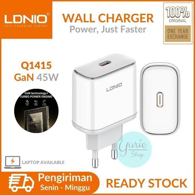 NEW LDNIO Travel Wall Charger Q1415 USB C PD QC GaN 45W Laptop Available Super Fast Charging
