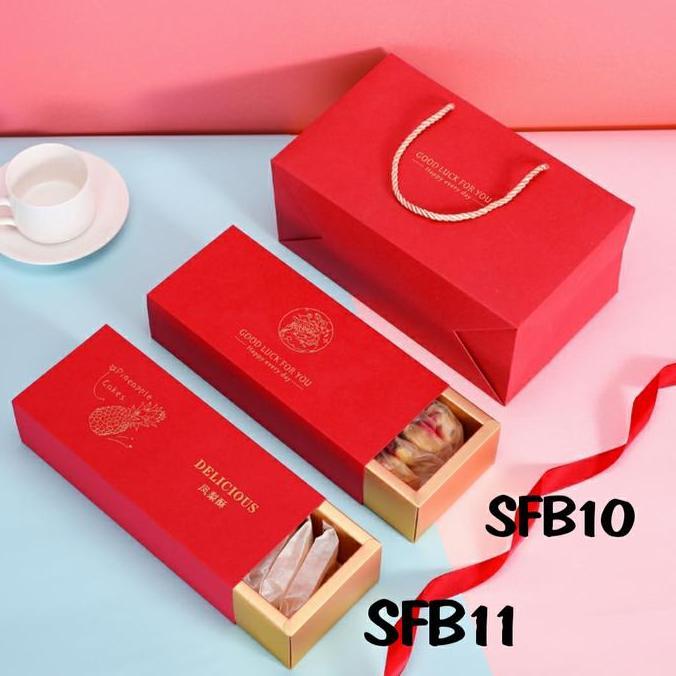 *$*$*$*$] Kotak + Paperbag Cookies SFB10 & 11 Kotak Nastar Kemasan Sincia Imlek