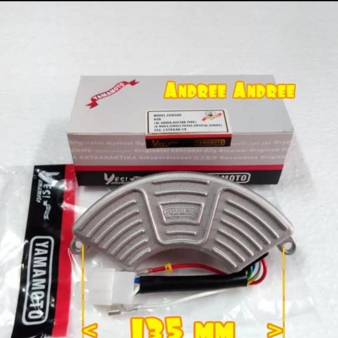 *****] AVR Genset 5000 6000 7000 Watt W Oval Sabit Aluminium - Yamamoto