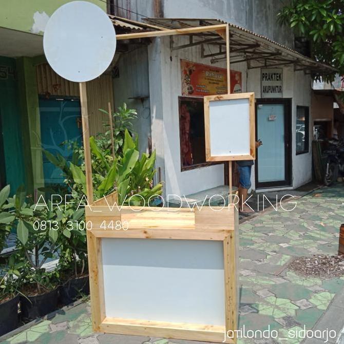 Terlaris Gerobak Booth Rombong Kayu Portable